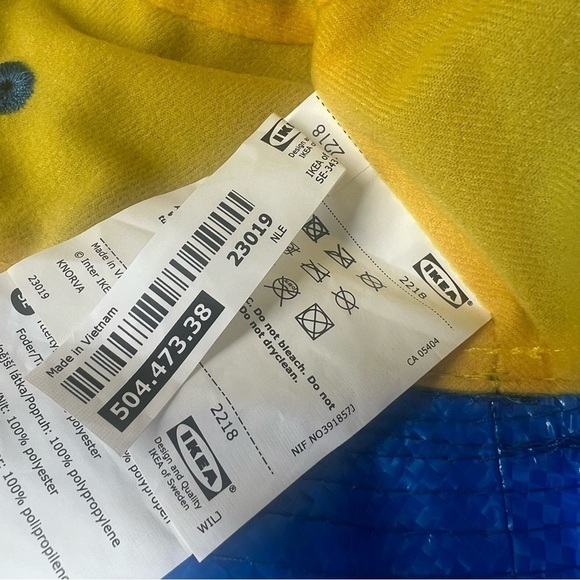 IKEA Limited Edition Y2K Inspired KNORVA Bucket Hat Blue O/S - Picture 6 of 8